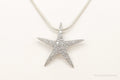 Cubic Zirconia Starfish Sterling Silver Necklace | Jewelry > Necklaces > Pendants | Wiccan Center