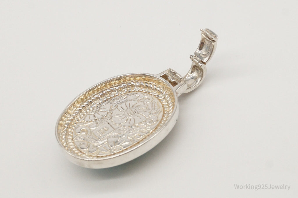 Designer Whitney Kelly Large Turquoise Sterling Silver Pendant | Jewelry > Necklaces > Pendants | Wiccan Center