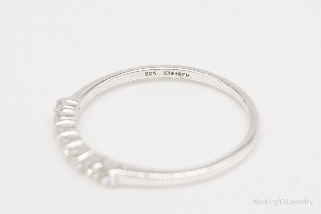 Vintage STE BEE Cubic Zirconia Sterling Silver Ring - Size 7.5 | Jewelry > Rings | Wiccan Center