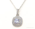 Designer Ryze Cubic Zirconia Sterling Silver Necklace | Jewelry > Necklaces > Pendants | Wiccan Center
