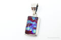 Vintage Dichroic Glass Sterling Silver Necklace Pendant | Jewelry > Necklaces > Pendants | Wiccan Center