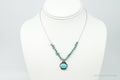 Vintage Native American Large Turquoise Sterling Silver Bead Necklace | Jewelry > Necklaces > Pendants | Wiccan Center