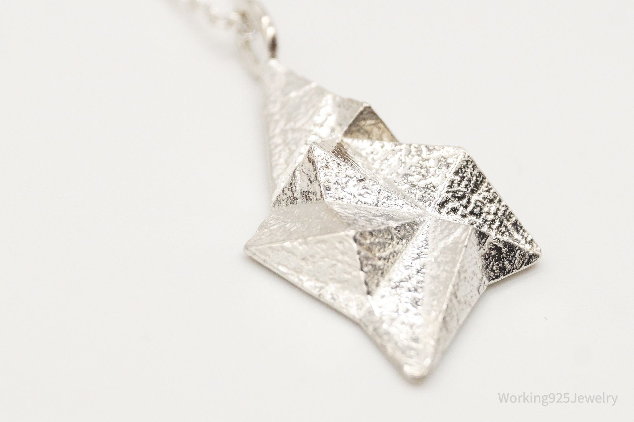 Vintage Modernist 830S Pendant - Sterling Silver Necklace Chain | Jewelry > Necklaces > Pendants | Wiccan Center