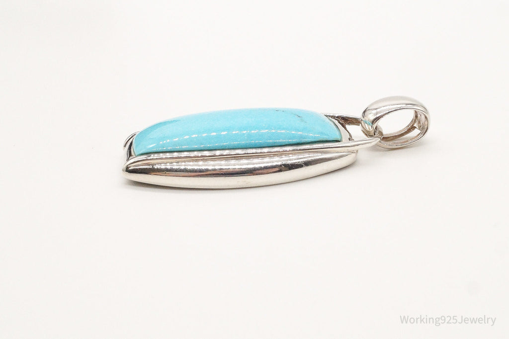 Large Designer SX Turquoise Sterling Silver Pendant | Jewelry > Necklaces > Pendants | Wiccan Center