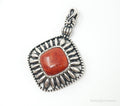 Vtg Carolyn Pollack Relios Raw Coral Flower Sterling Silver Necklace Pendant | Jewelry > Necklaces > Pendants | Wiccan Center