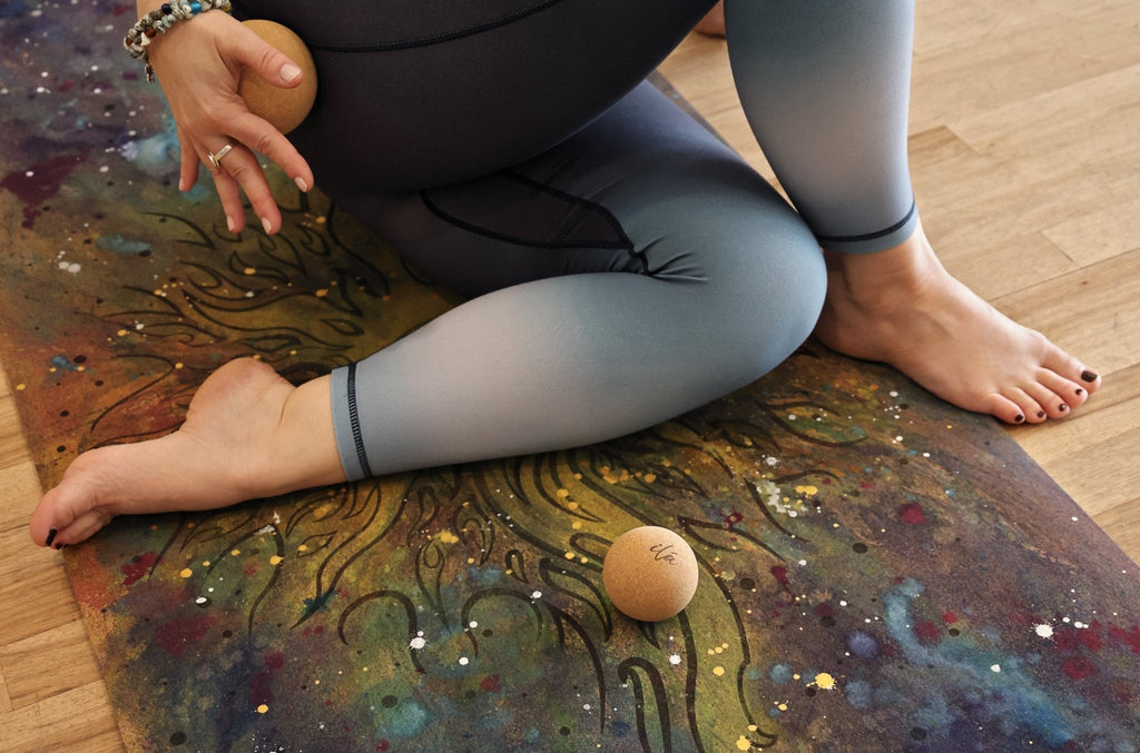 Celestial Cork Yoga Mat | Yoga Mat - Hand Painted | Wiccan Center