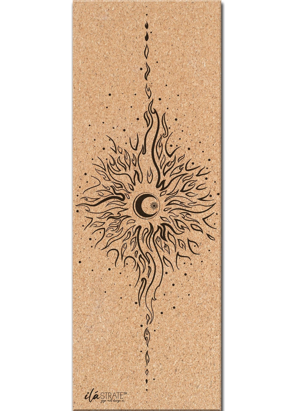 Celestial Cork Yoga Mat | Yoga Mat - Hand Painted | Wiccan Center