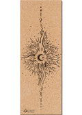 Celestial Cork Yoga Mat | Yoga Mat - Hand Painted | Wiccan Center