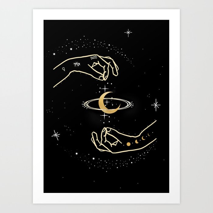 Celestial Hands Art Print