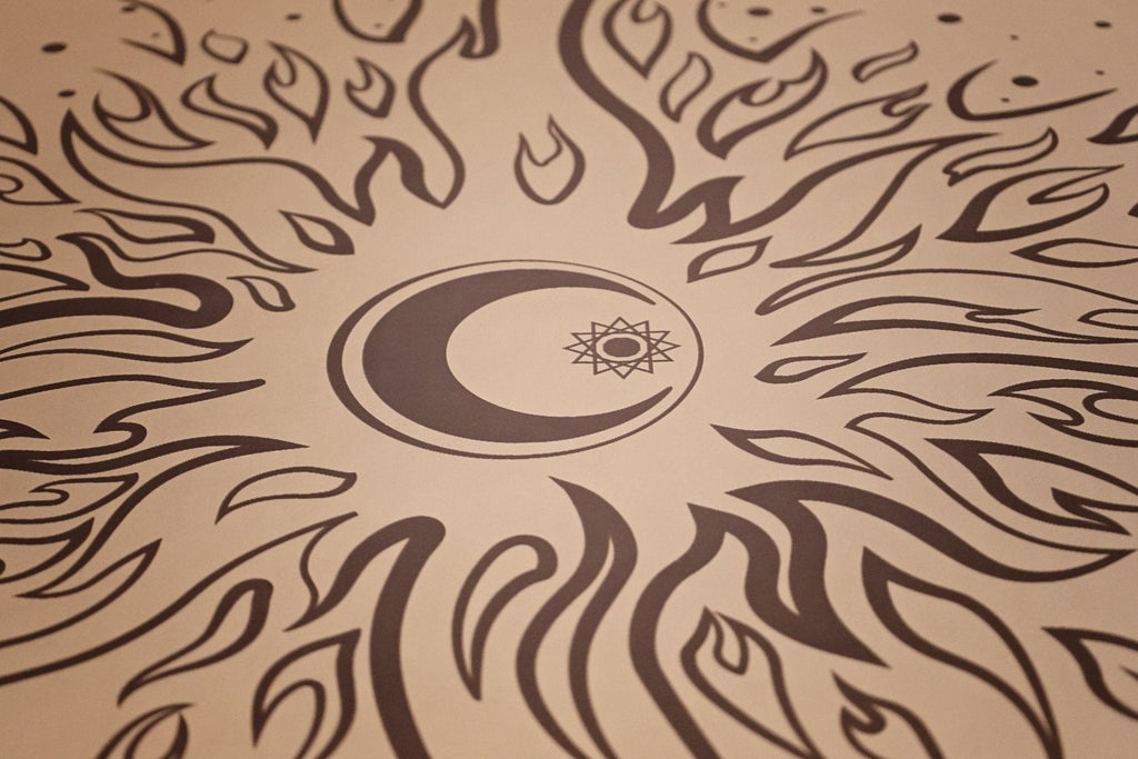 Celestial Pro Mat | Yoga Mat - Hand Painted | Wiccan Center