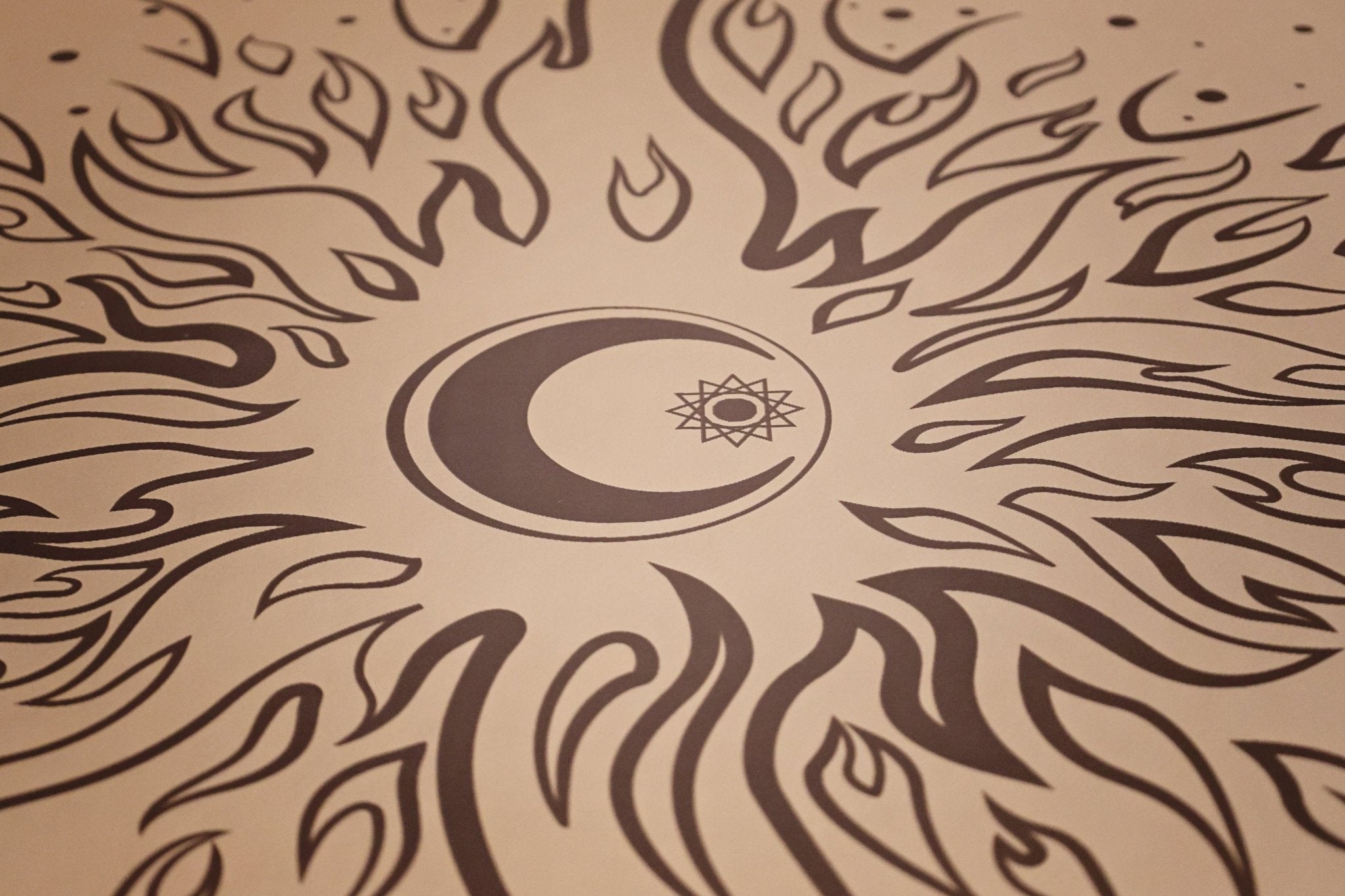 Celestial Pro Mat | Yoga Mat - Hand Painted | Wiccan Center
