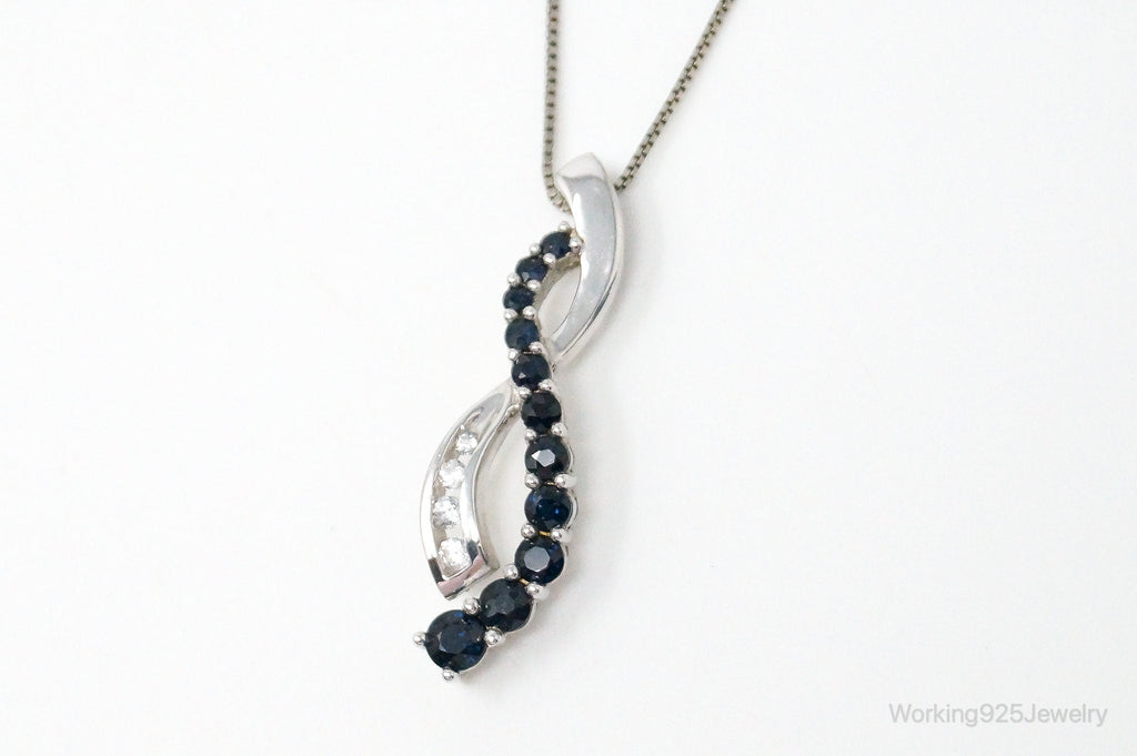 Designer Alwand Vahan Sapphire Cubic Zirconia Sterling Silver Necklace | Jewelry > Necklaces > Pendants | Wiccan Center