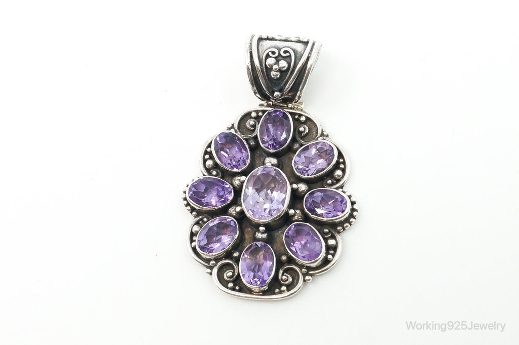 Large Indonesia Designer ATI Amethyst Sterling Silver Necklace Pendant | Jewelry > Necklaces > Pendants | Wiccan Center