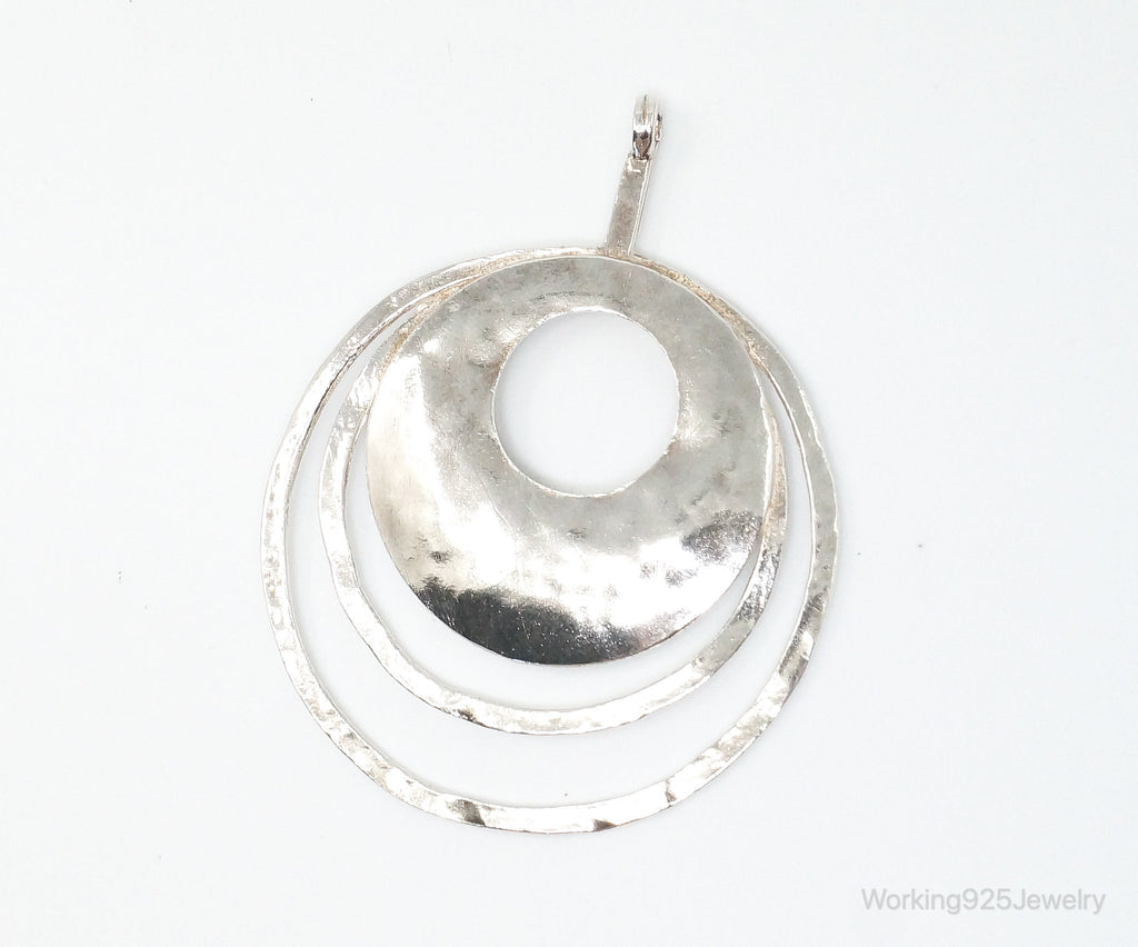 Retired Silpada Hammered Rings Sterling Silver Necklace Pendant | Jewelry > Necklaces > Pendants | Wiccan Center
