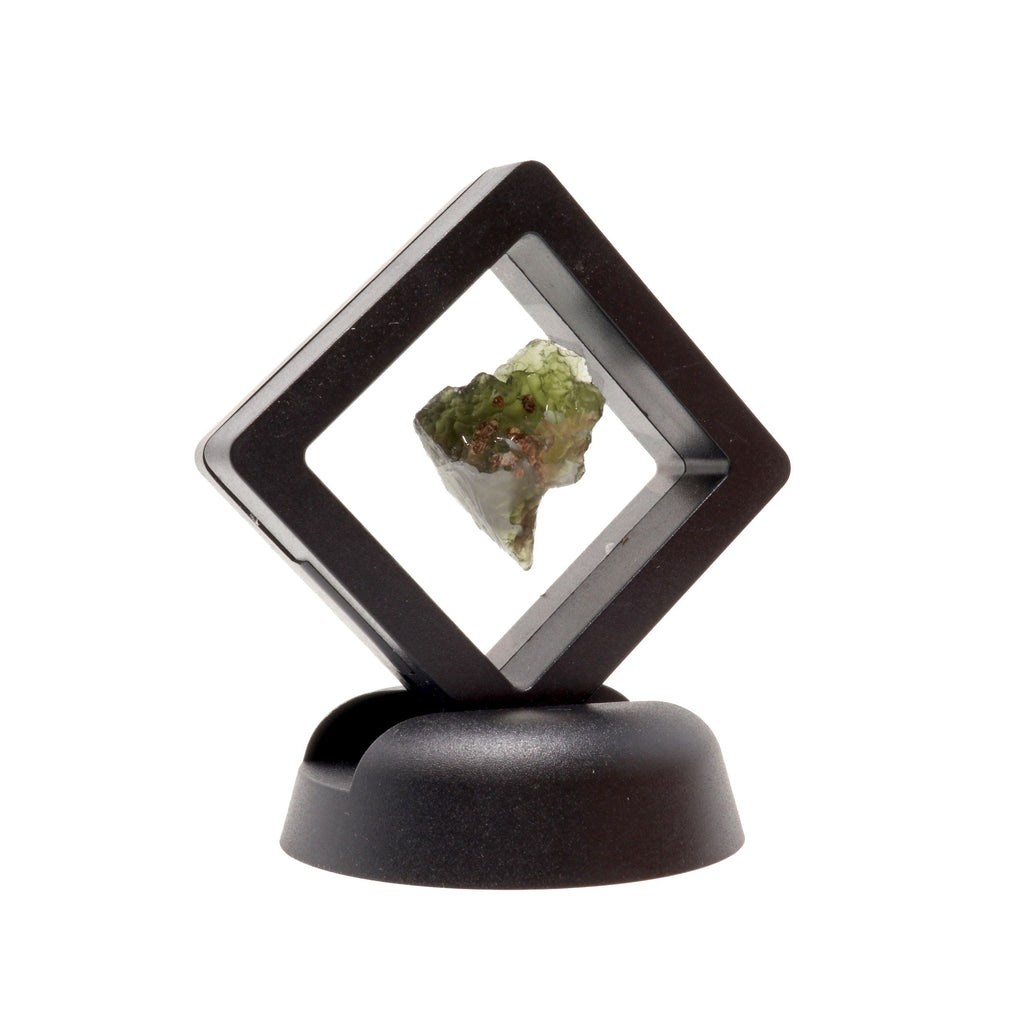 Moldavite Tektite Raw Nugget - in Gel Case | Crystals & Minerals > Specimens | Wiccan Center