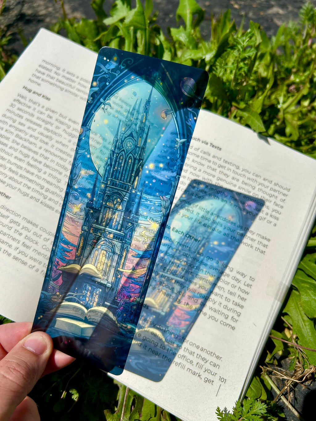 Cathedral Celestial Castle Bookmark - Fantasy Page Marker, Mystical Sky Castle Gift, Unique Book Lover Accessory, Gothic Fairytale Art | | Wiccan Center