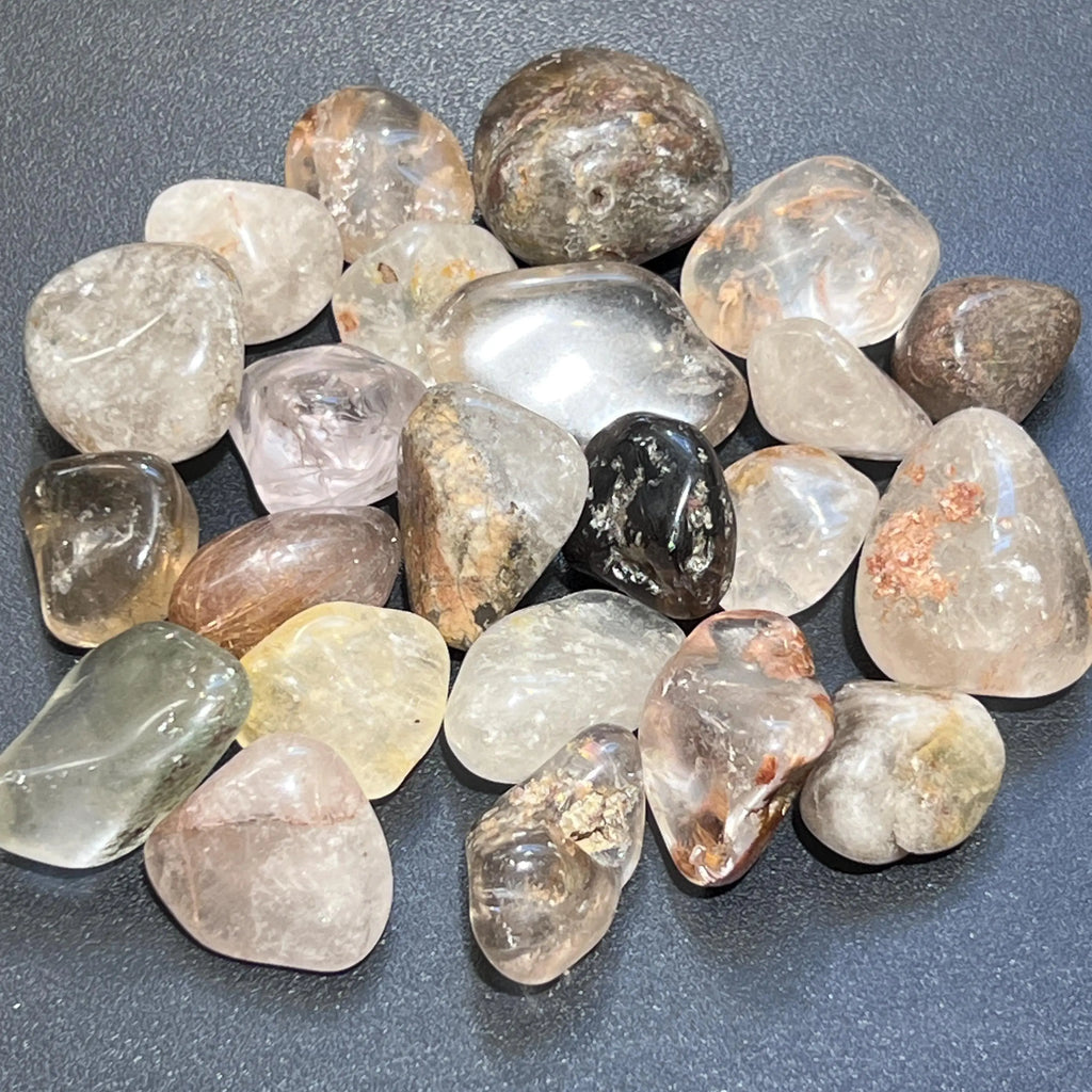 Large Included Quartz Crystal Tumbled Stones (Lodolite) (By The Piece or Pound) Wholesale | Home & Living > Home Decor > Home Accents > Rocks & Geodes | Wiccan Center