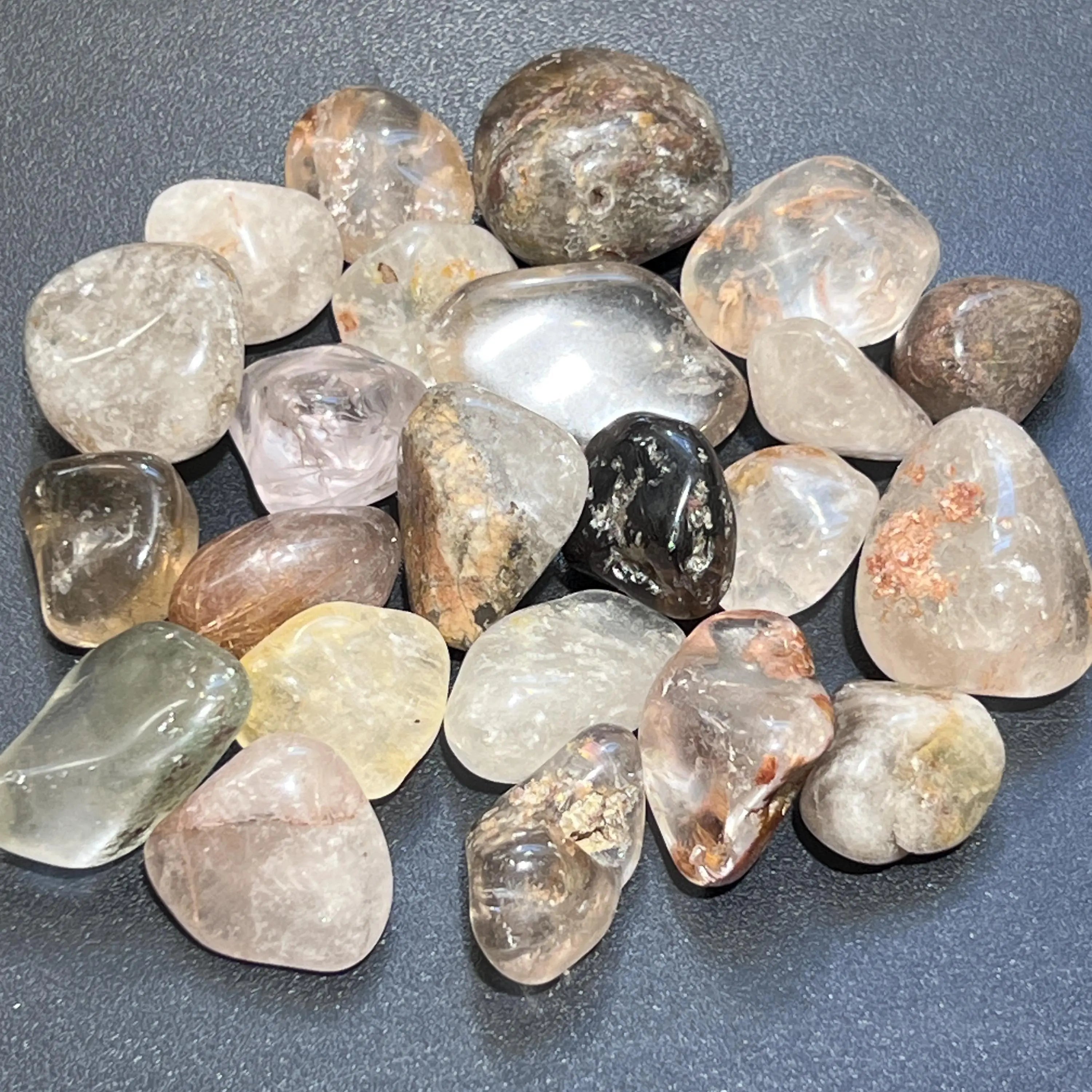 Large Included Quartz Crystal Tumbled Stones (Lodolite) (By The Piece or Pound) Wholesale | Home & Living > Home Decor > Home Accents > Rocks & Geodes | Wiccan Center