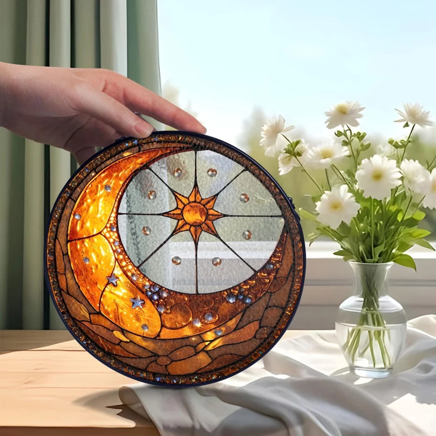 Crescent Moon & Sun Suncatcher | Gifts | Wiccan Center