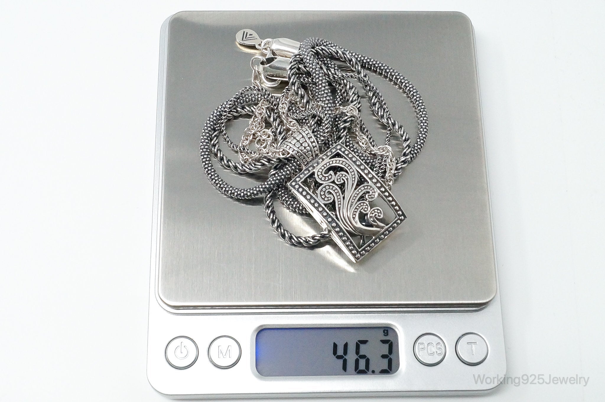 Designer Silpada Four Strand Chain Sterling Silver Necklace | Jewelry > Necklaces > Pendants | Wiccan Center