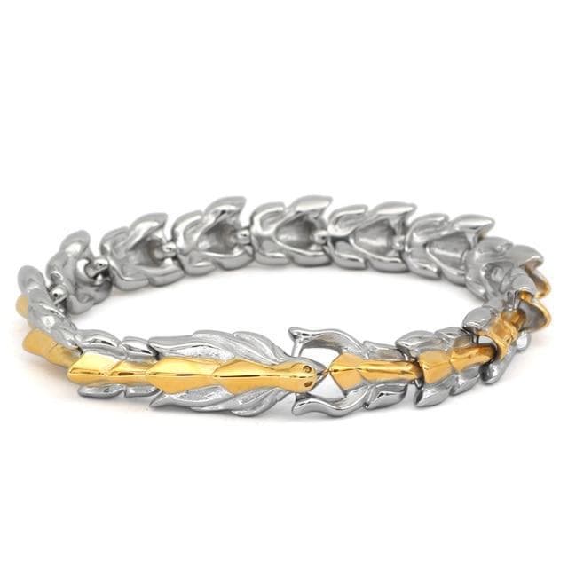 Vikings Jörmungandr Stainless Steel Bracelet | Bracelets | Wiccan Center