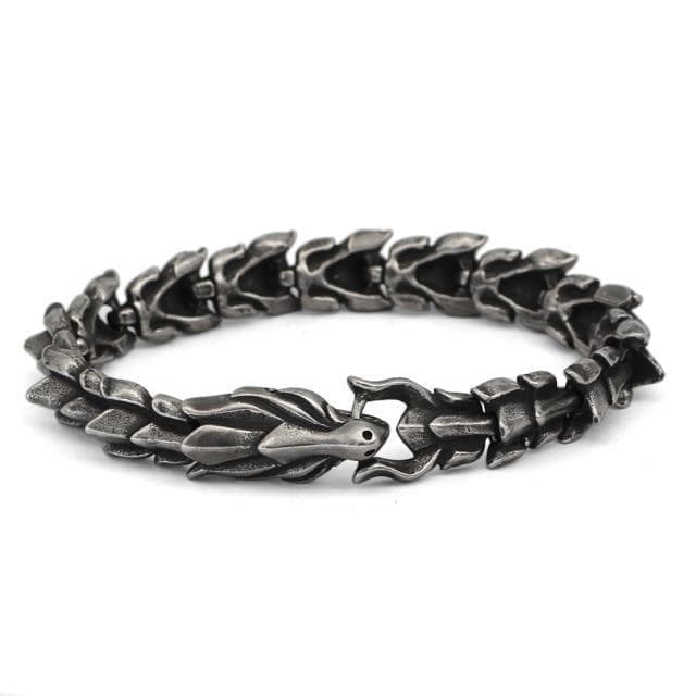Vikings Jörmungandr Stainless Steel Bracelet | Bracelets | Wiccan Center