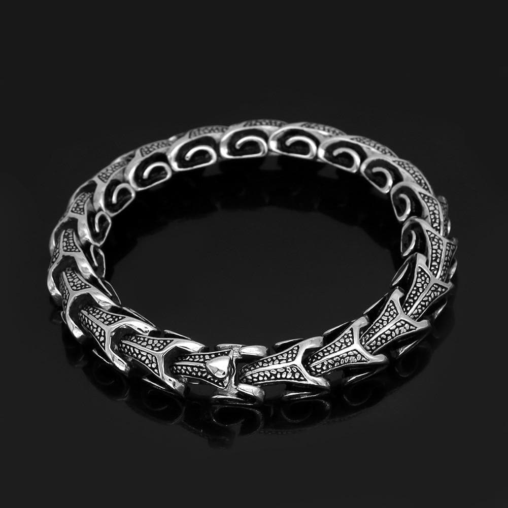 Vikings Dragons & Serpents Stainless Steel Bracelet | Bracelets | Wiccan Center