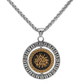 Vikings Valknut Runes Stainless Steel Necklace | Chain Necklaces | Wiccan Center