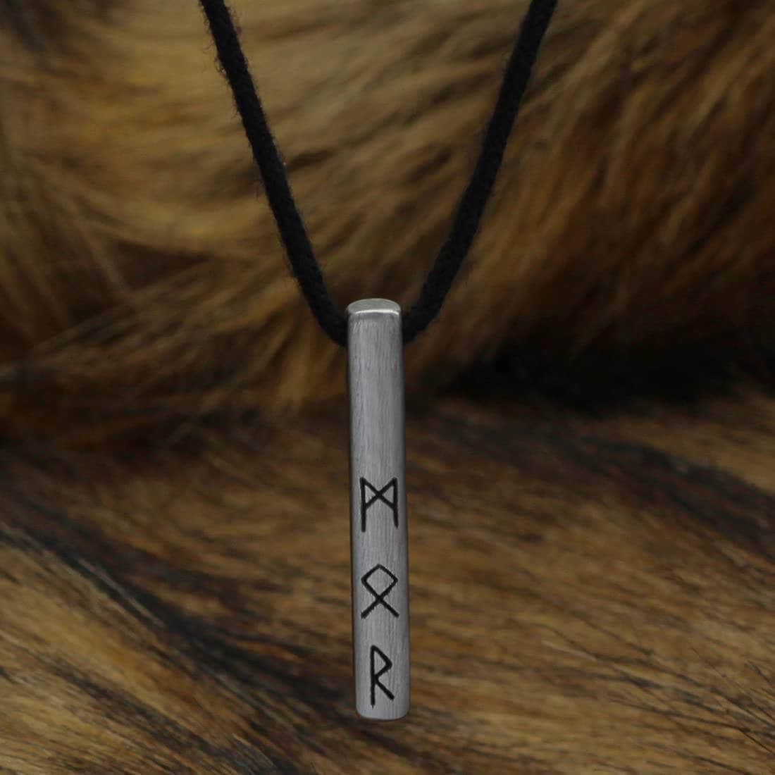 Viking Runes Birthday Stainless Steel Silver Necklaces | Chain Necklaces | Wiccan Center
