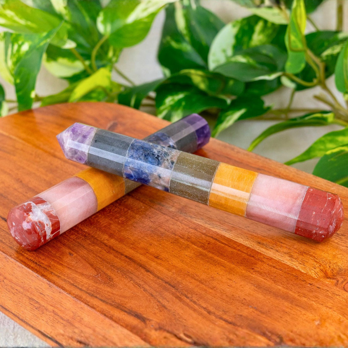 7 Chakra Faceted Wand | Religious Items | Wiccan Center