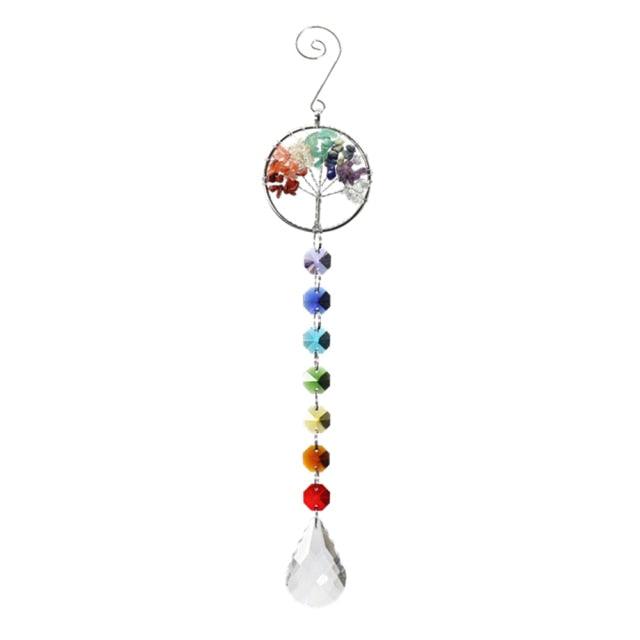 Chandelier Crystals Ball Prism Pendant Maker Sun Catcher Crystal Rainbow Maker Drops Hang for Window Home Decor Car Charms Hanging Wind Chimes Hanging Ornament Garden Decor | STWC84778WSFCV | Wiccan Center