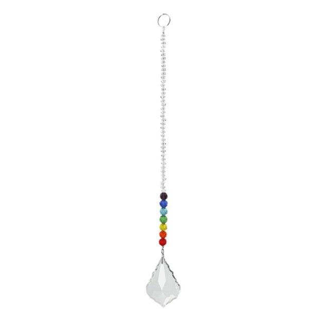 Chandelier Crystals Ball Prism Pendant Maker Sun Catcher Crystal Rainbow Maker Drops Hang for Window Home Decor Car Charms Hanging Wind Chimes Hanging Ornament Garden Decor | STWC84778WSFCV | Wiccan Center