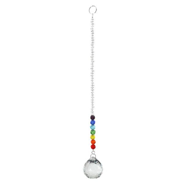 Chandelier Crystals Ball Prism Pendant Maker Sun Catcher Crystal Rainbow Maker Drops Hang for Window Home Decor Car Charms Hanging Wind Chimes Hanging Ornament Garden Decor | STWC84778WSFCV | Wiccan Center