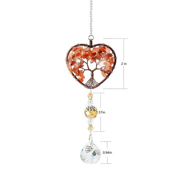 Chandelier Crystals Ball Prism Pendant Maker Sun Catcher Crystal Rainbow Maker Drops Hang for Window Home Decor Car Charms Hanging Wind Chimes Hanging Ornament Garden Decor | STWC84778WSFCV | Wiccan Center