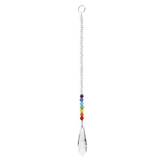 Chandelier Crystals Ball Prism Pendant Maker Sun Catcher Crystal Rainbow Maker Drops Hang for Window Home Decor Car Charms Hanging Wind Chimes Hanging Ornament Garden Decor | STWC84778WSFCV | Wiccan Center