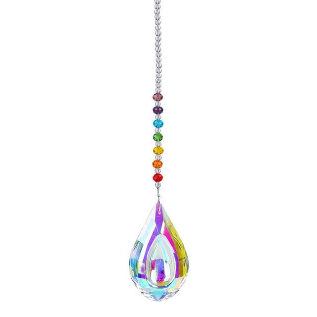 Chandelier Crystals Ball Prism Pendant Maker Sun Catcher Crystal Rainbow Maker Drops Hang for Window Home Decor Car Charms Hanging Wind Chimes Hanging Ornament Garden Decor | STWC84778WSFCV | Wiccan Center