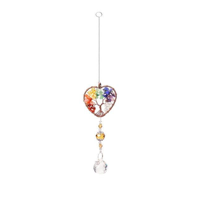 Chandelier Crystals Ball Prism Pendant Maker Sun Catcher Crystal Rainbow Maker Drops Hang for Window Home Decor Car Charms Hanging Wind Chimes Hanging Ornament Garden Decor | STWC84778WSFCV | Wiccan Center