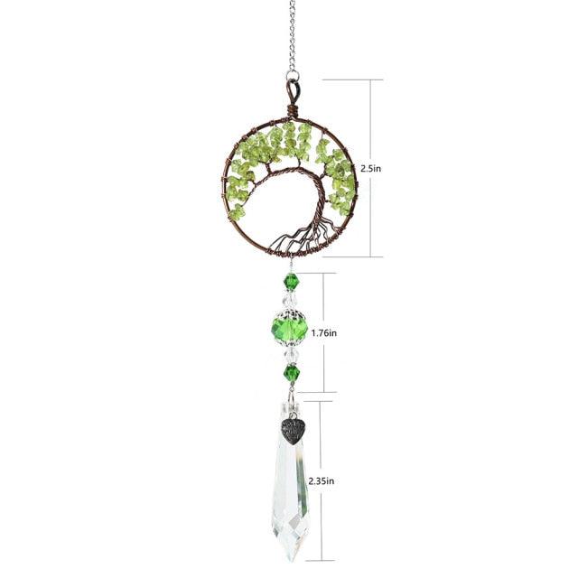 Chandelier Crystals Ball Prism Pendant Maker Sun Catcher Crystal Rainbow Maker Drops Hang for Window Home Decor Car Charms Hanging Wind Chimes Hanging Ornament Garden Decor | STWC84778WSFCV | Wiccan Center