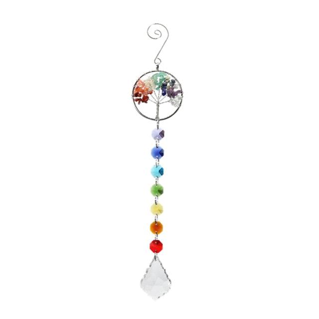 Chandelier Crystals Ball Prism Pendant Maker Sun Catcher Crystal Rainbow Maker Drops Hang for Window Home Decor Car Charms Hanging Wind Chimes Hanging Ornament Garden Decor | STWC84778WSFCV | Wiccan Center