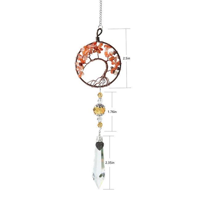 Chandelier Crystals Ball Prism Pendant Maker Sun Catcher Crystal Rainbow Maker Drops Hang for Window Home Decor Car Charms Hanging Wind Chimes Hanging Ornament Garden Decor | STWC84778WSFCV | Wiccan Center