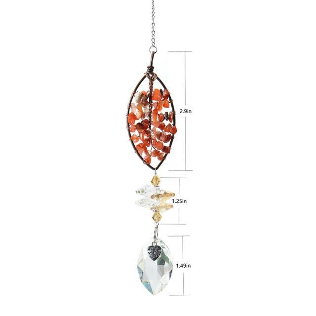 Chandelier Crystals Ball Prism Pendant Maker Sun Catcher Crystal Rainbow Maker Drops Hang for Window Home Decor Car Charms Hanging Wind Chimes Hanging Ornament Garden Decor | STWC84778WSFCV | Wiccan Center