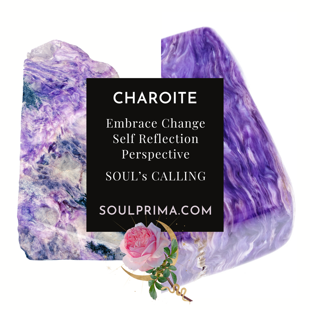 Charoite 13 mm Bracelet for Soul Path Illumination, Stretchy, Extra Large Beads
