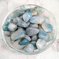 Chrysocolla in Quartz Tumbled | Tumbled Gemstone | Wiccan Center