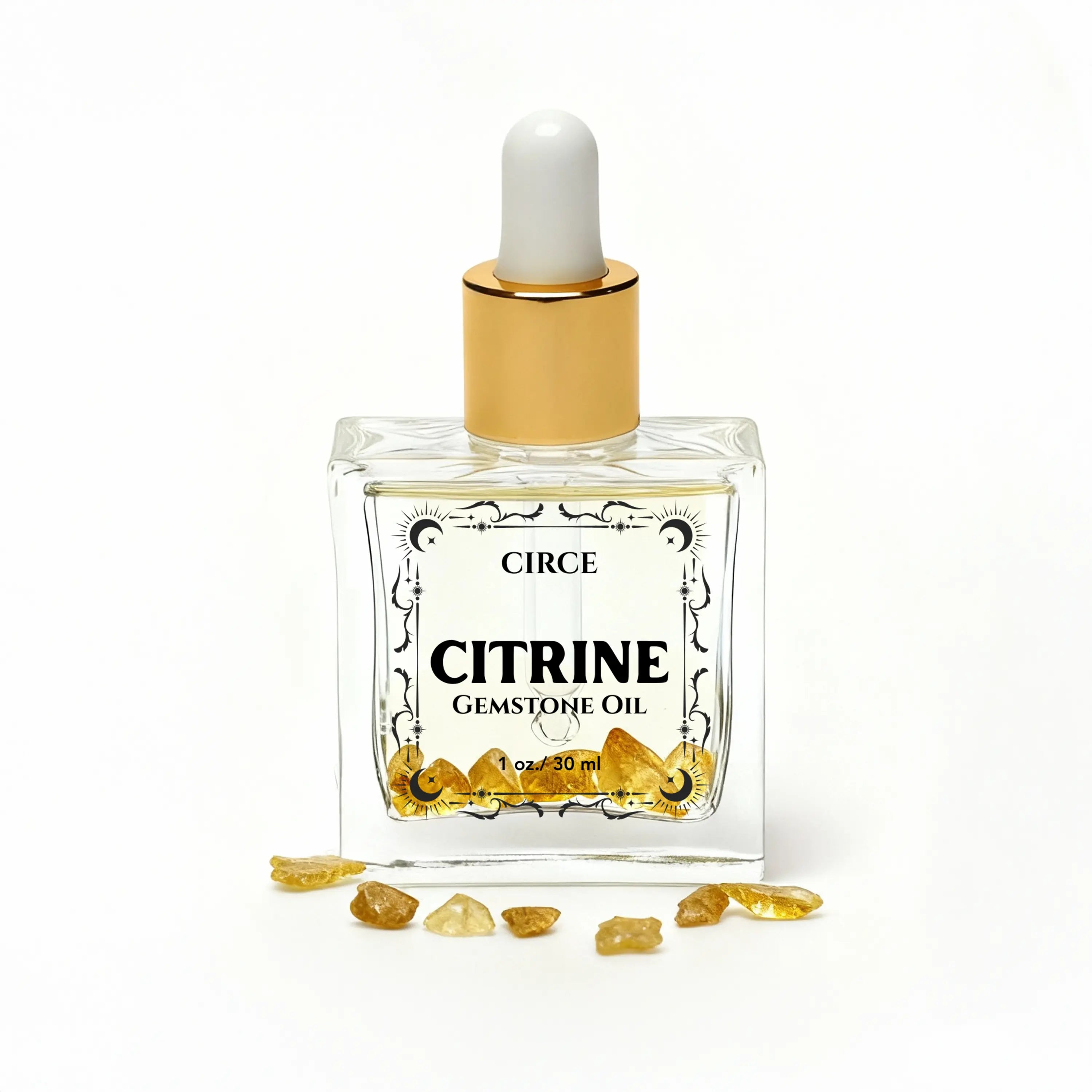 Crystal Body Oil Trio – Rose Quartz, Citrine & Obsidian Discovery Set | | Wiccan Center