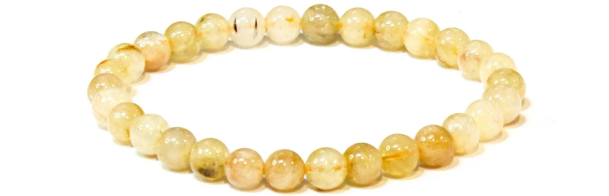 Citrine Round Bead Bracelet - Sacred Creation | Bracelets | Wiccan Center