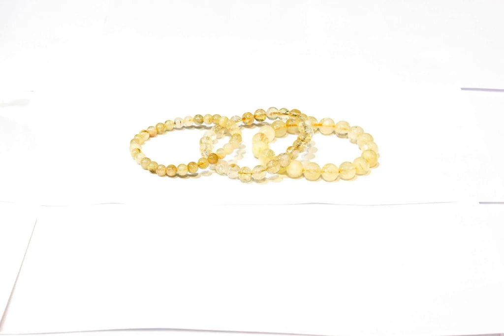 Citrine Round Bead Bracelet - Sacred Creation | Bracelets | Wiccan Center