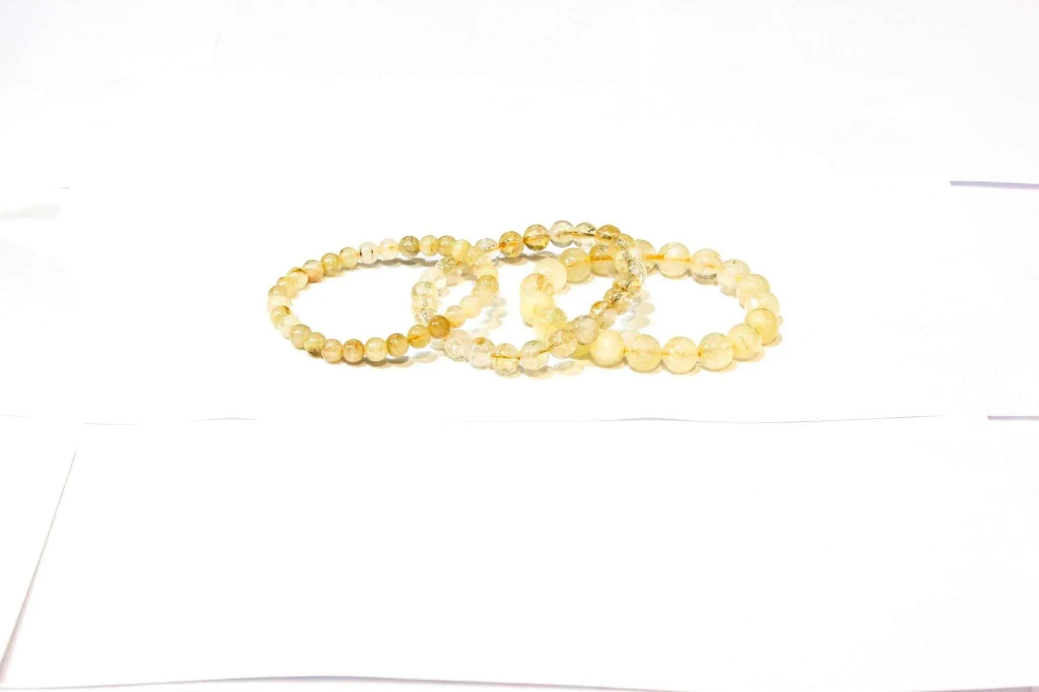 Citrine Round Bead Bracelet - Sacred Creation | Bracelets | Wiccan Center