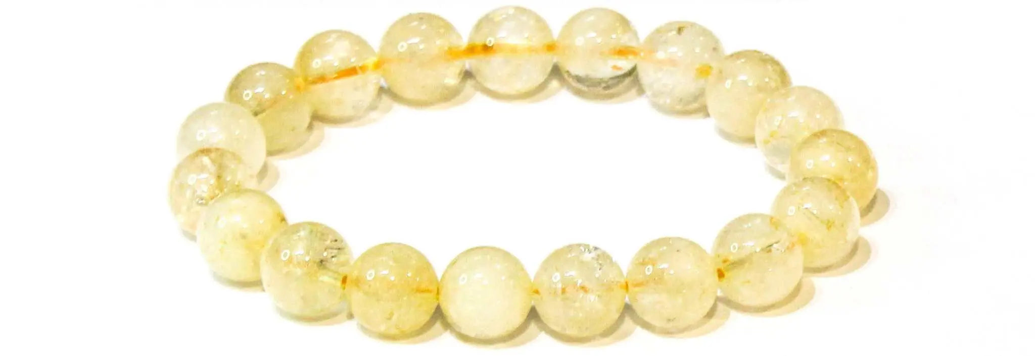 Citrine Round Bead Bracelet - Sacred Creation | Bracelets | Wiccan Center