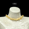 Citrine Strand Chip Choker Necklace (16 Inches) (4 Pieces)