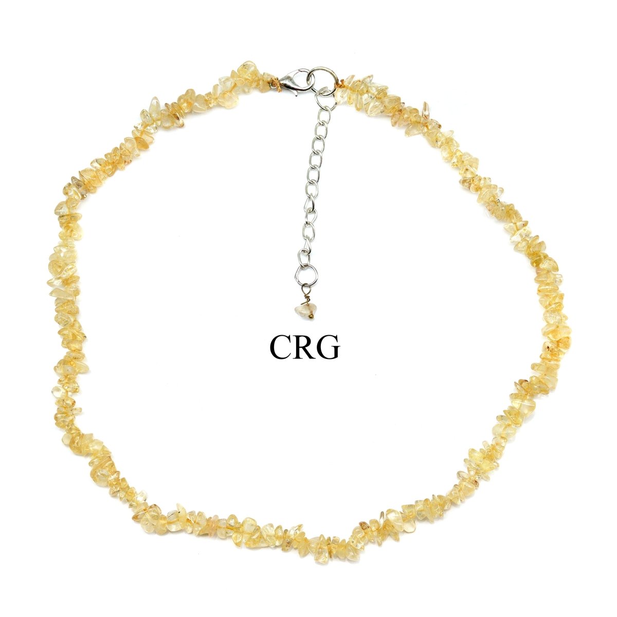 Citrine Strand Chip Choker Necklace (16 Inches) (4 Pieces)